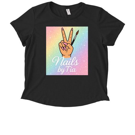 Nails by Tia merch ????, a Deep Black Allmade Eco Triblend Women?s Scoop Neck Tee