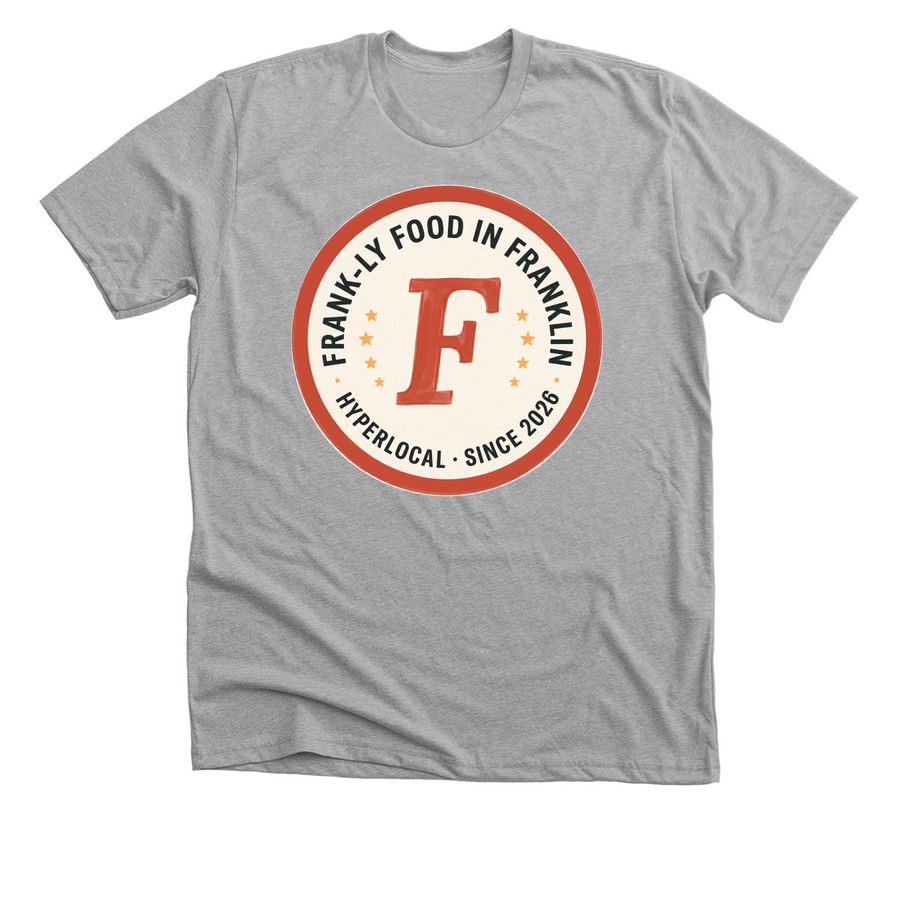 The F Tee ? Drop 001, a Athletic Heather Premium Unisex Tee