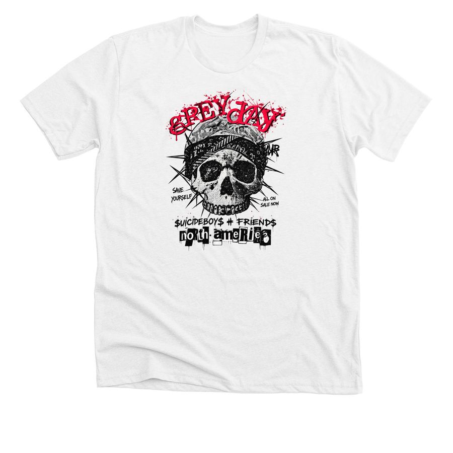 Grey Day Tour Merch 2026&nbsp;, a Solid White Blend Premium Unisex Tee