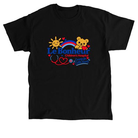 Le Bonheur Caring for Little Hearts, a Black Classic Unisex Tee
