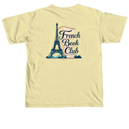 Watermark French Book Club T-Shirt, a Butter Comfort Colors Unisex Tee