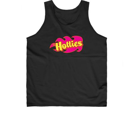 Hottie PINK Tank Tops, a Black Classic Unisex Tank Top