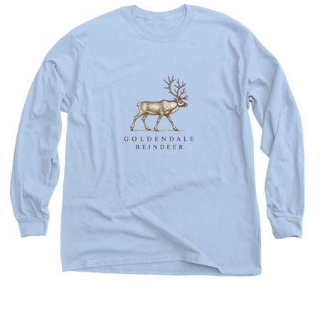 Retro, a Light Blue Classic Long Sleeve Tee
