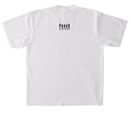 3.years, a White Heavyweight Garment Dye Tee (back-view)