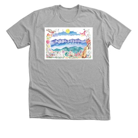 AmblesideOnline, a Athletic Heather Premium Unisex Tee