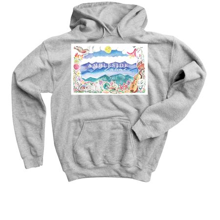 AmblesideOnline, a Sport Grey Youth Pullover Hoodie