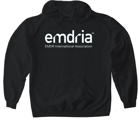 Misty White- Together we move healing forward., a Black Gildan Softstyle Pullover Hoodie