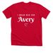 Avery Fuerbacher, a Solid Red Blend Premium Unisex Tee