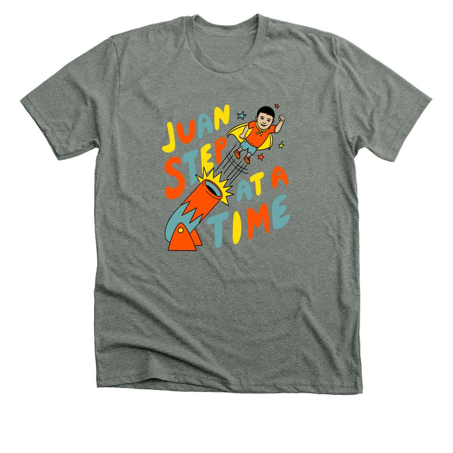 Juan Step at a Time 2026, a Deep Heather Premium Unisex Tee