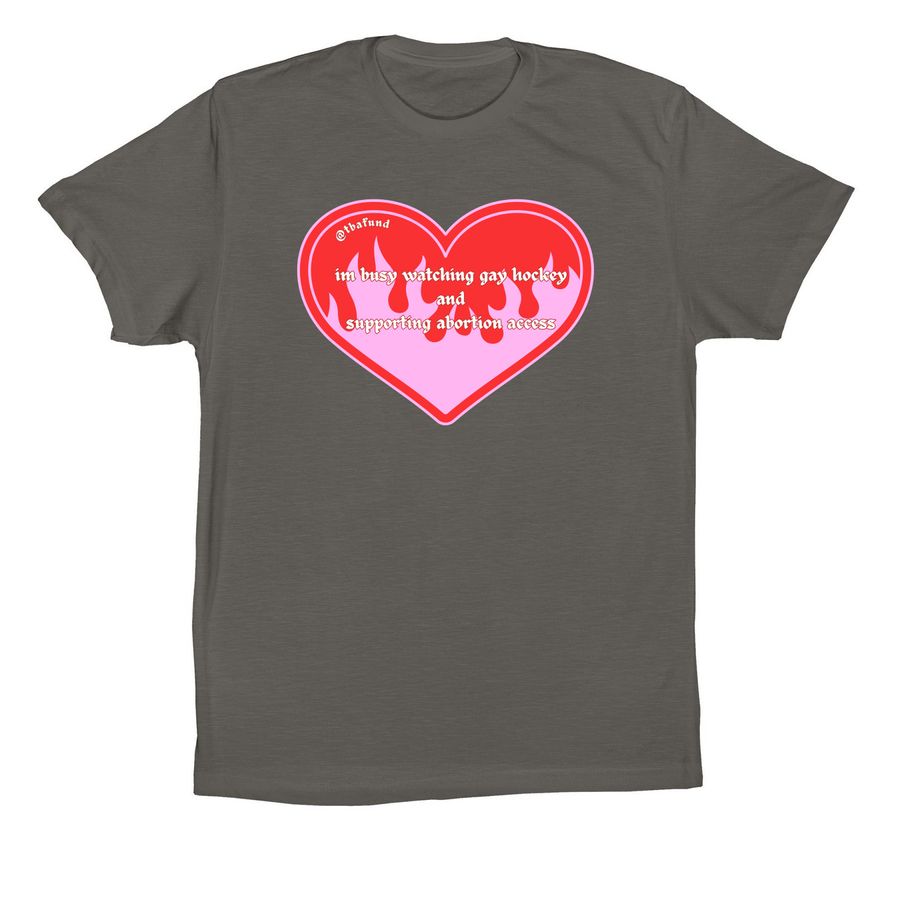 Gay hockey and abortion access, a Asphalt Premium Cotton Tee