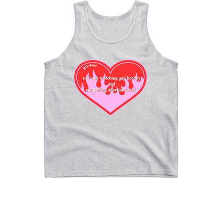 Gay hockey and abortion access, a Sport Grey Classic Unisex Tank Top