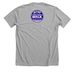 North Alabama Out of the Darkness Walk, a Athletic Heather Premium Unisex Tee (back-view)