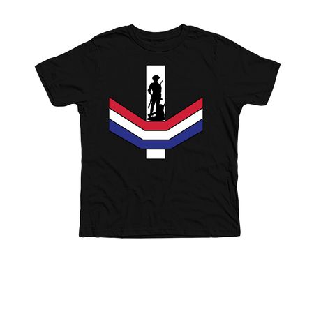 Minuteman Ribbon (Smaller), a Solid Black Blend Premium Youth Tee
