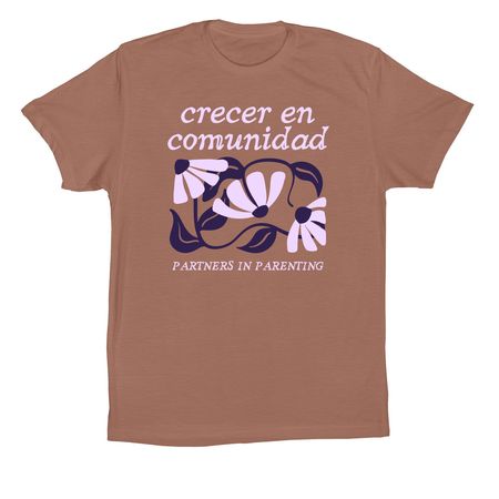 Crecer en comunidad, a Chestnut Premium Cotton Tee