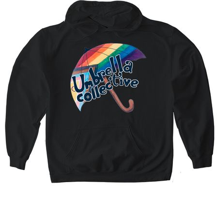 &nbsp;Vintage Umbrella T, a Black Gildan Softstyle Pullover Hoodie