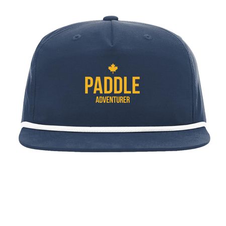 Retro Paddle Adventurer Hat, a Navy/ White Printed Umpqua Snapback Cap
