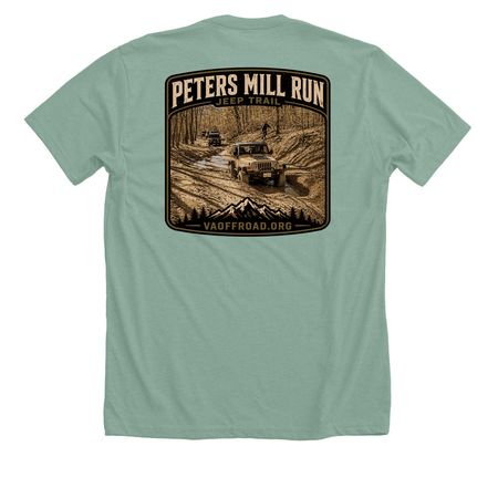 Peters Mill Run Jeep, a Heather Dusty Blue Premium Unisex Tee