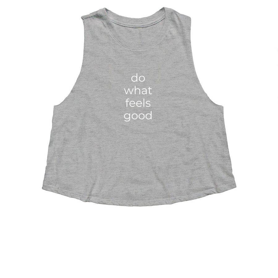 Cropped Tank, a Athletic Heather Women's Cropped Racerback Tank