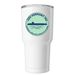 USS Vermont Aloha Tumbler, a White Insulated Tumbler (back-view)