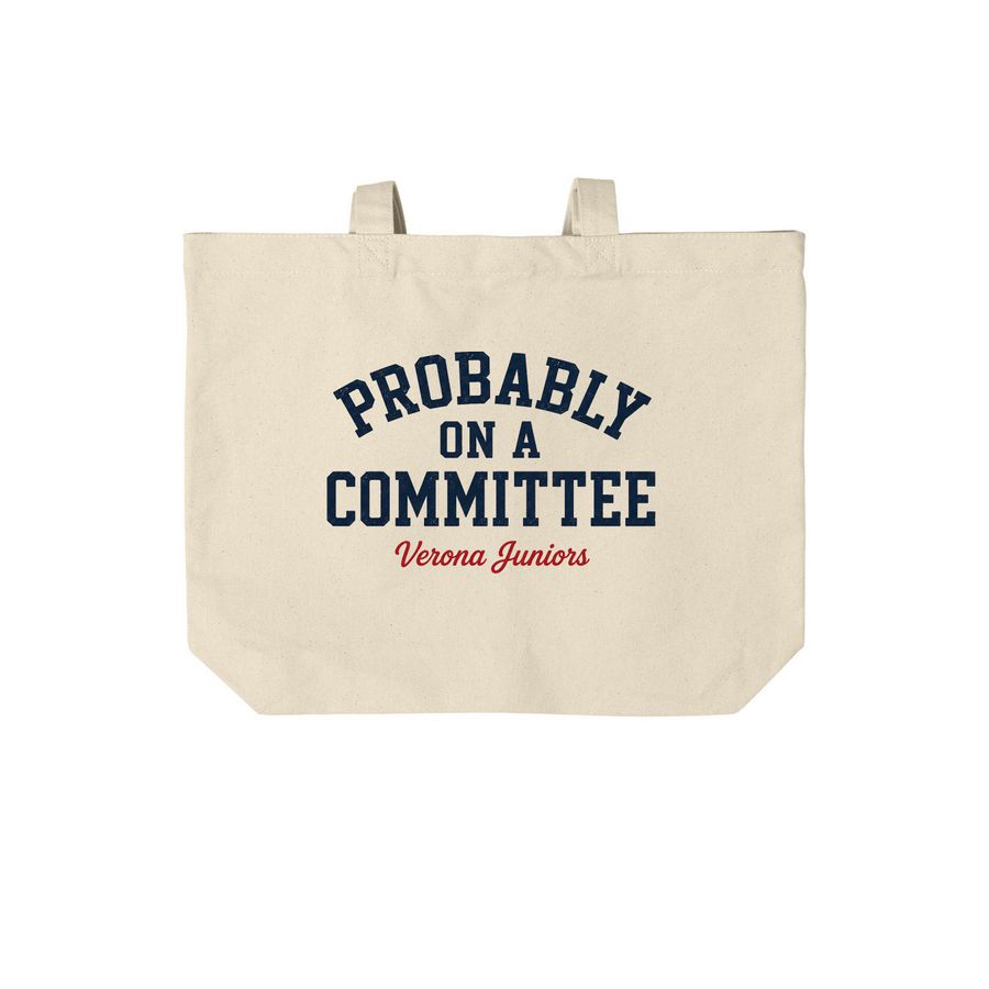 The Clubhouse Collection, a Natural Cotton Canvas Tote Bag