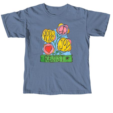 HopeJoy????_color, a Blue Jean Comfort Colors Unisex Tee