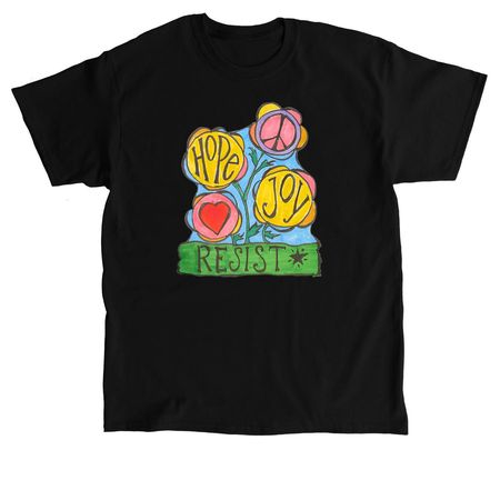 HopeJoy????_color, a Black Classic Unisex Tee