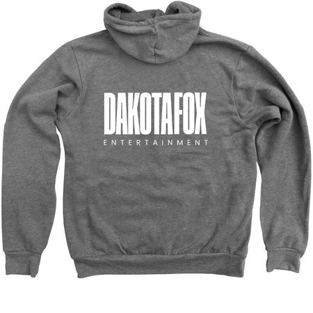 Zip-Up (F/B Print), a Deep Heather Zip Up Hoodie (back-view)