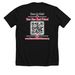 Love has 4 Paws, a Solid Black Blend Premium Unisex Tee (back-view)