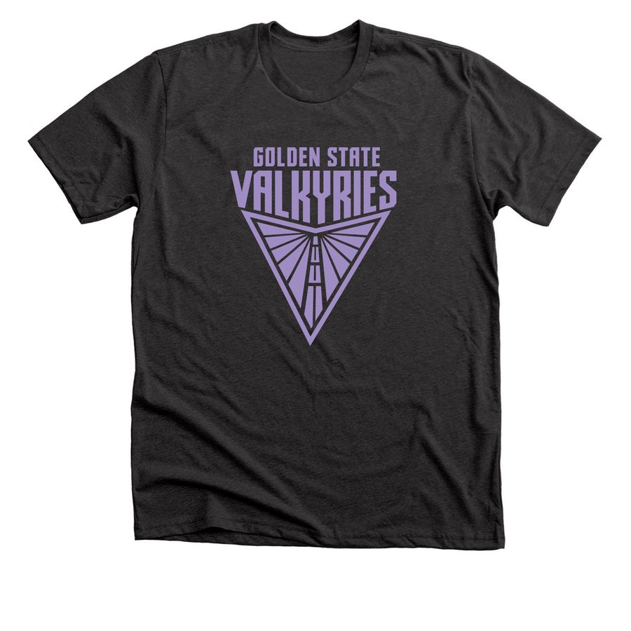 Official Golden State Valkyries Merch, a Dark Grey Heather Premium Unisex Tee
