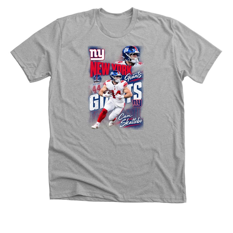 New York Giants Cam Skattebo NFL Legendary Pl, a Athletic Heather Premium Unisex Tee