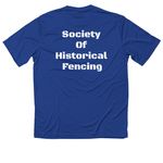 SOHF Activewear Shirts, a True Royal Classic Performance Tee (back-view)