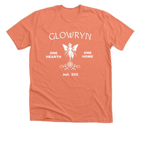 Glowryn Spirit Wear, a Heather Sunset Premium Unisex Tee