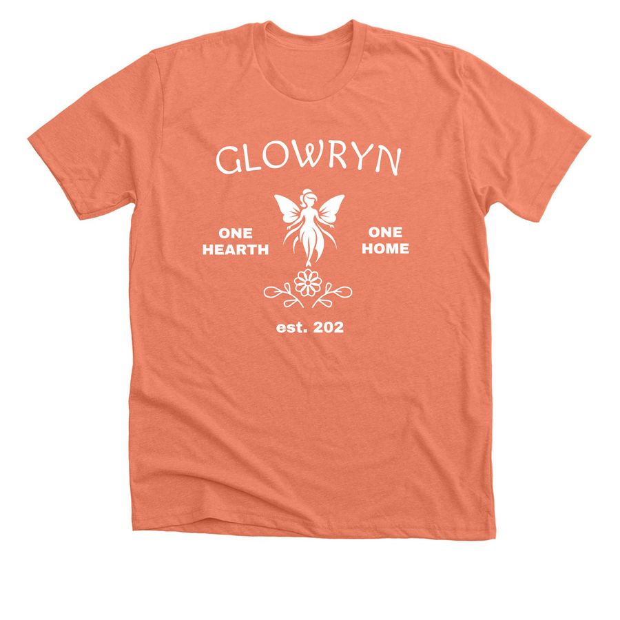 Glowryn Spirit Wear, a Heather Sunset Premium Unisex Tee