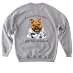 Rubble Wear, a Sport Grey Softstyle Crewneck Sweatshirt (back-view)