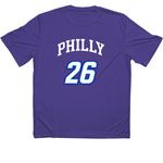 NYC Jawn Jersey Active (Limited Time Only), a Purple Classic Performance Tee (back-view)