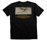 Spirit of 1776, a Black Heather Premium Unisex Tee (back-view)