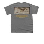 Spirit of 1776, a Charcoal Youth Unisex Tee (back-view)