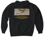 Spirit of 1776, a Black Gildan Softstyle Pullover Hoodie (back-view)