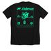 El Cabr?n in Japan, neon, a Solid Black Blend Premium Unisex Tee (back-view)
