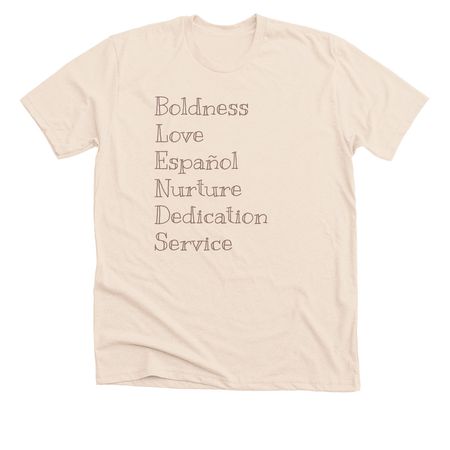 Aubrey?s Missions Fundraiser 2025, a Heather Soft Cream Premium Unisex Tee