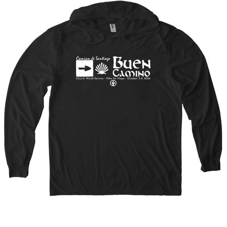 CWS Hike for Hope 2026 swag, a Space Black Allmade Eco Triblend Hoodie Tee
