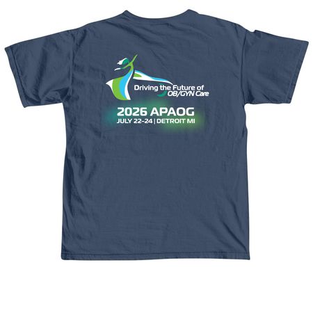 APAOG '26 T-Shirt&nbsp;, a Midnight Comfort Colors Unisex Tee (back-view)