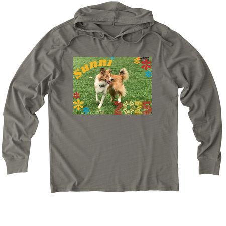 Sunni 2025, a Driftwood Grey Allmade Organic Cotton Mineral Dye Hoodie Tee