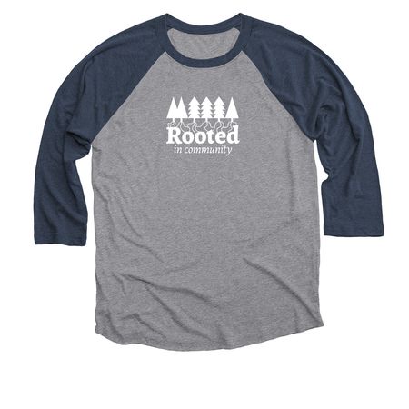 2026 NNOHA Conference Shirts, a Vintage Navy and Premium Heather 3/4 Sleeve Baseball Tee
