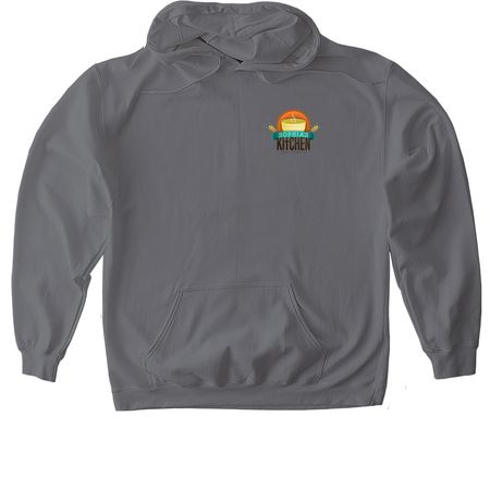 Peoria feeds Peoria, a Charcoal Gildan Softstyle Pullover Hoodie