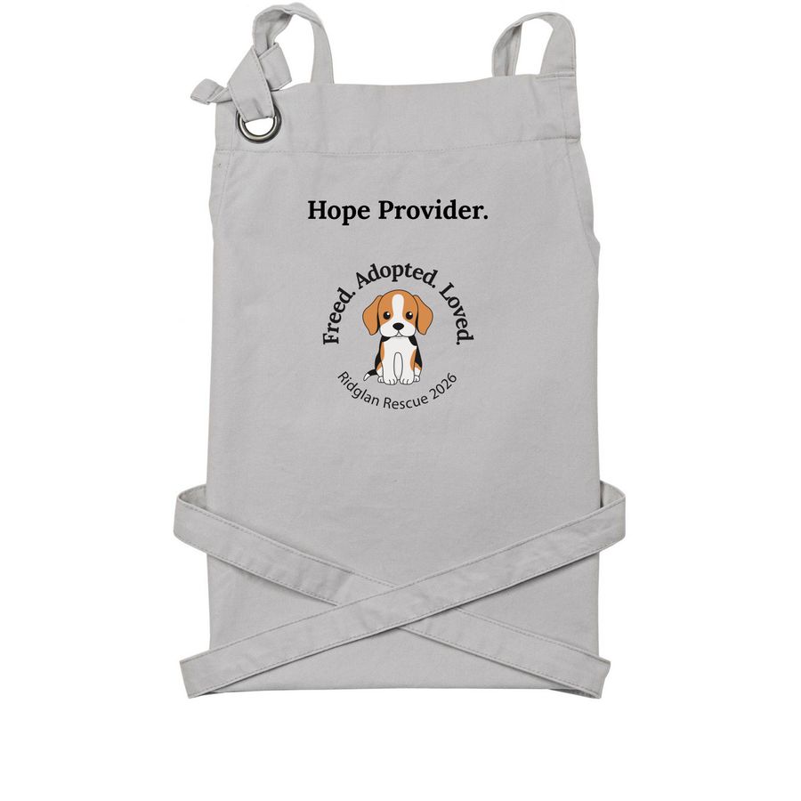 Ridglan Rescue 2026 Apron, a Silver Cotton Canvas Pocket Apron