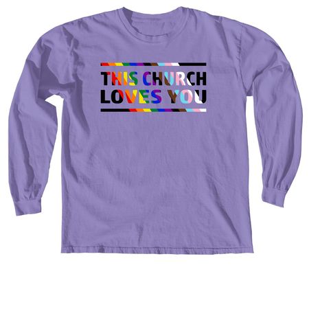 WUMC Inclusion 2026, a Violet Comfort Colors Long Sleeve Tee