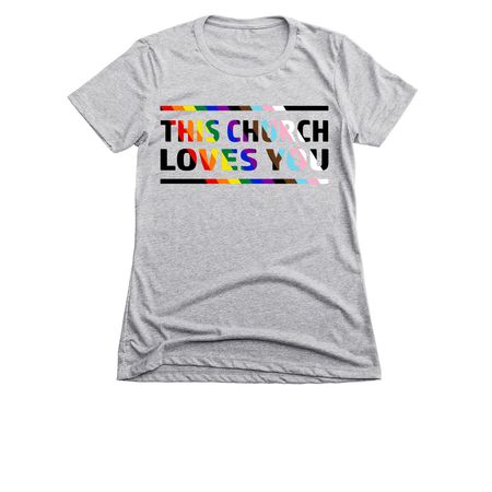 WUMC Inclusion 2026, a Dark Heather Grey Women's Slim Fit Tee