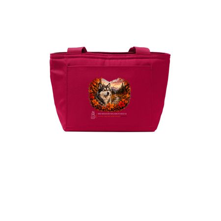Snacks?, a Rich Red Insulated Lunch Tote