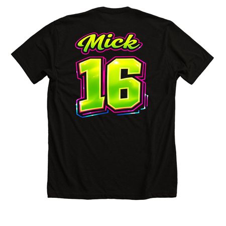 Batting cleanup&nbsp;, a Solid Black Blend Premium Unisex Tee (back-view)